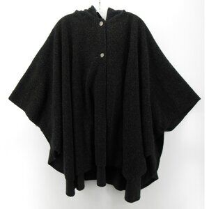 VGT Vermont Country Store Sweater Large XL Wool Cardigan Poncho Cape